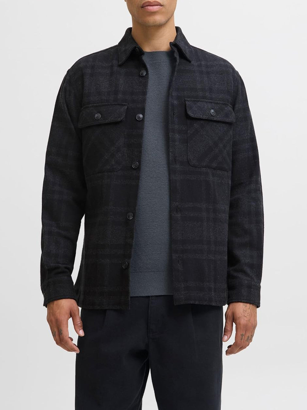 JACK&JONES Camicia Uomo - Nero modello 12286804