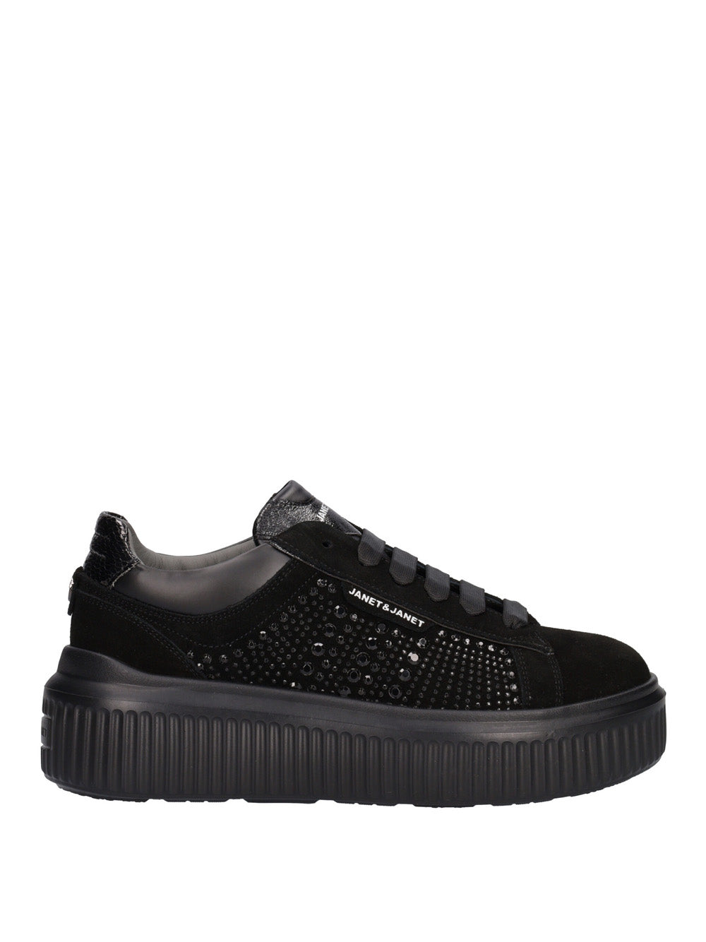 JANET&JANET Sneakers platform Donna - Nero modello J401