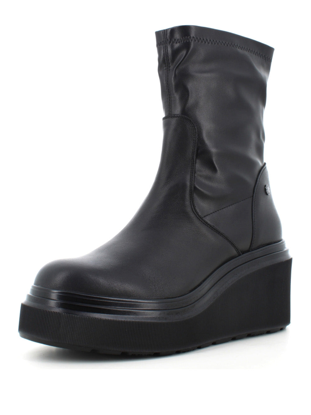 JANET&JANET Stivaletti con zeppa Donna - Nero modello J460