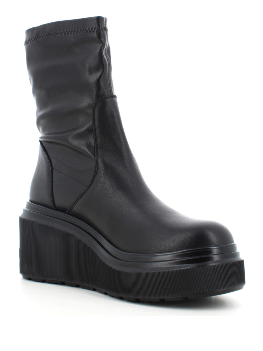 JANET&JANET Stivaletti con zeppa Donna - Nero modello J460