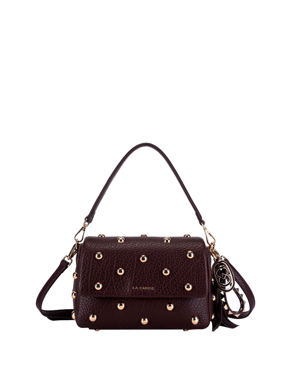 LA CARRIE Borsa a Spalla con borchie Donna - Marrone modello 152M-BA-141-TBS