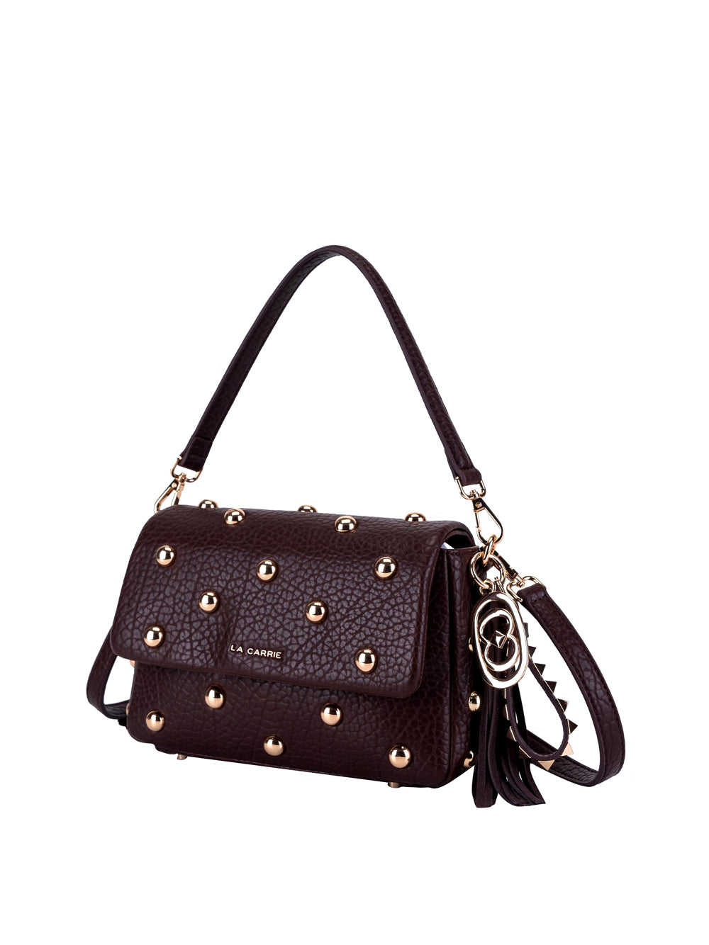 LA CARRIE Borsa a Spalla con borchie Donna - Marrone modello 152M-BA-141-TBS