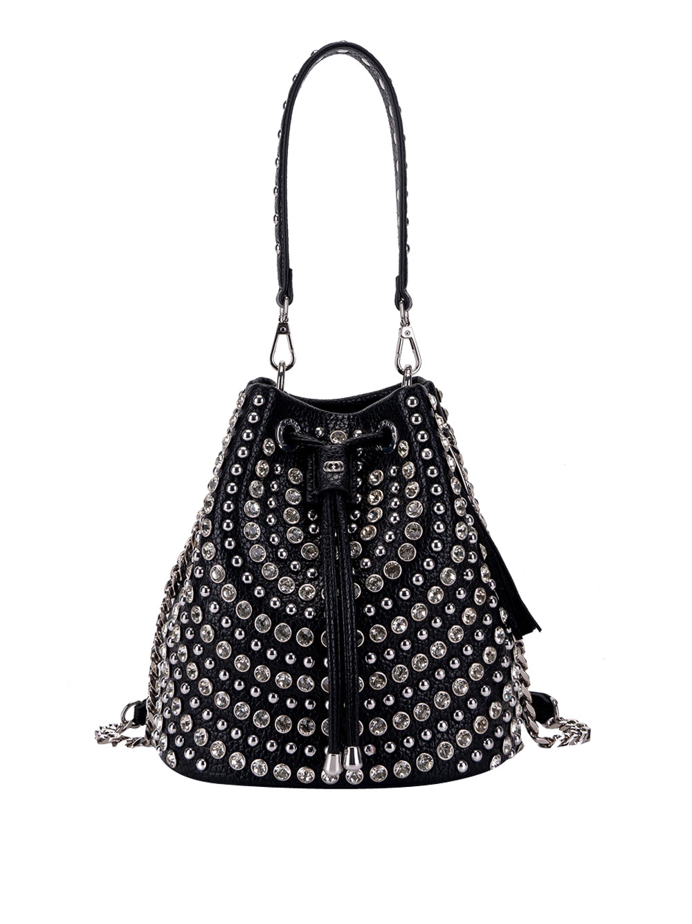 LA CARRIE Borsa a Secchiello con borchie Donna - Nero modello 152M-EM-307-TBS