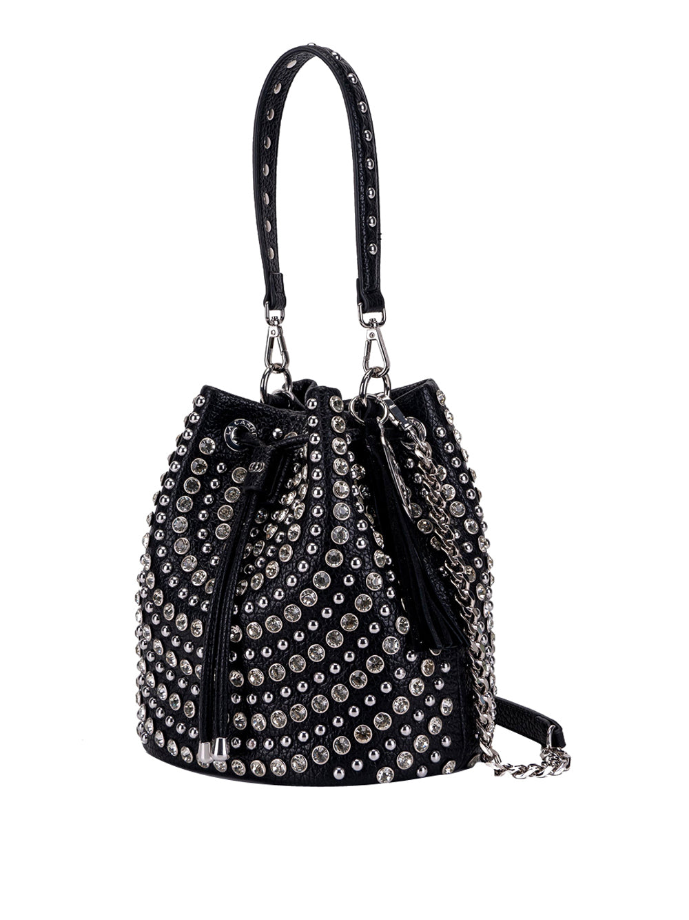 LA CARRIE Borsa a Secchiello con borchie Donna - Nero modello 152M-EM-307-TBS