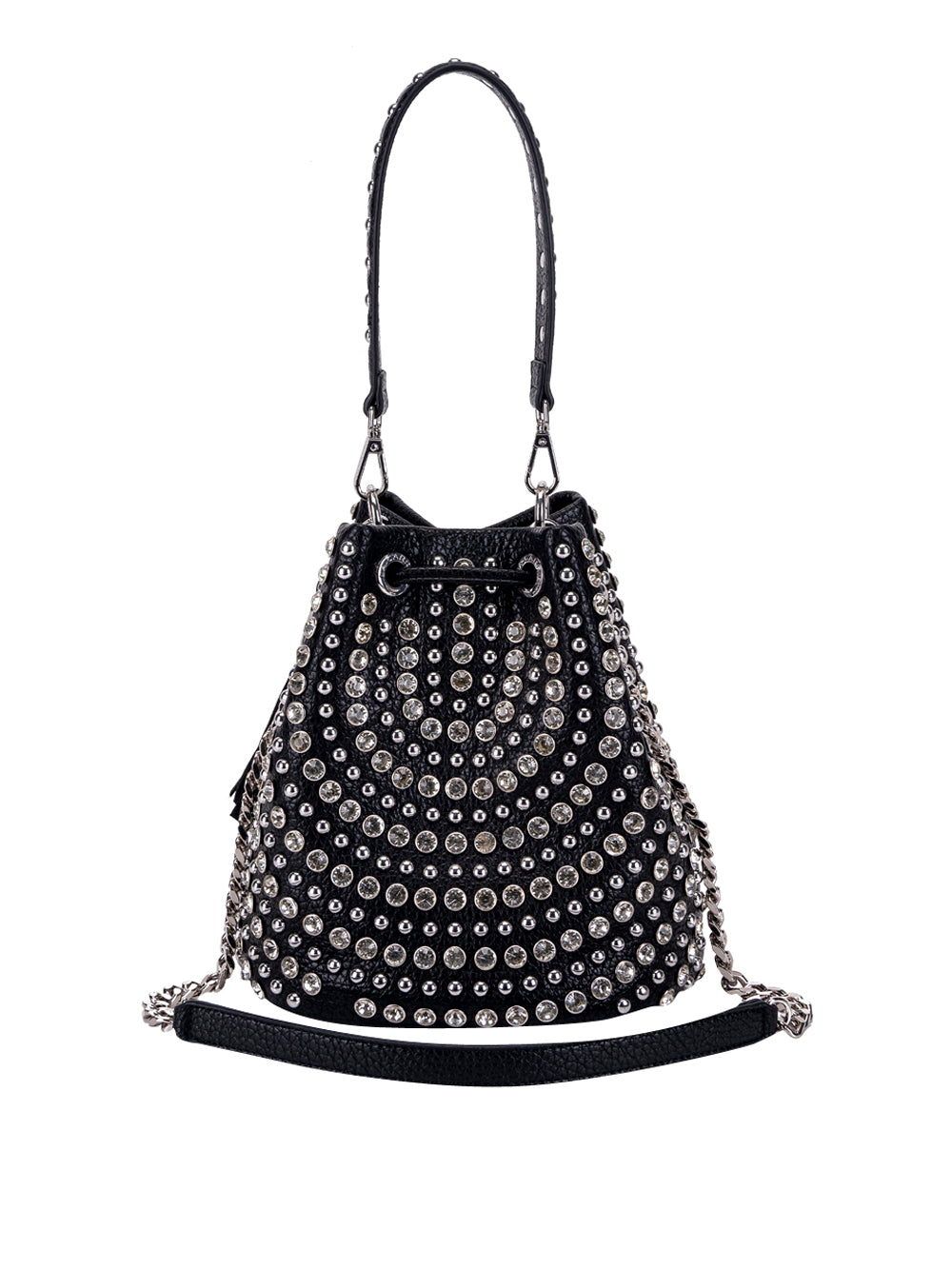 LA CARRIE Borsa a Secchiello con borchie Donna - Nero modello 152M-EM-307-TBS