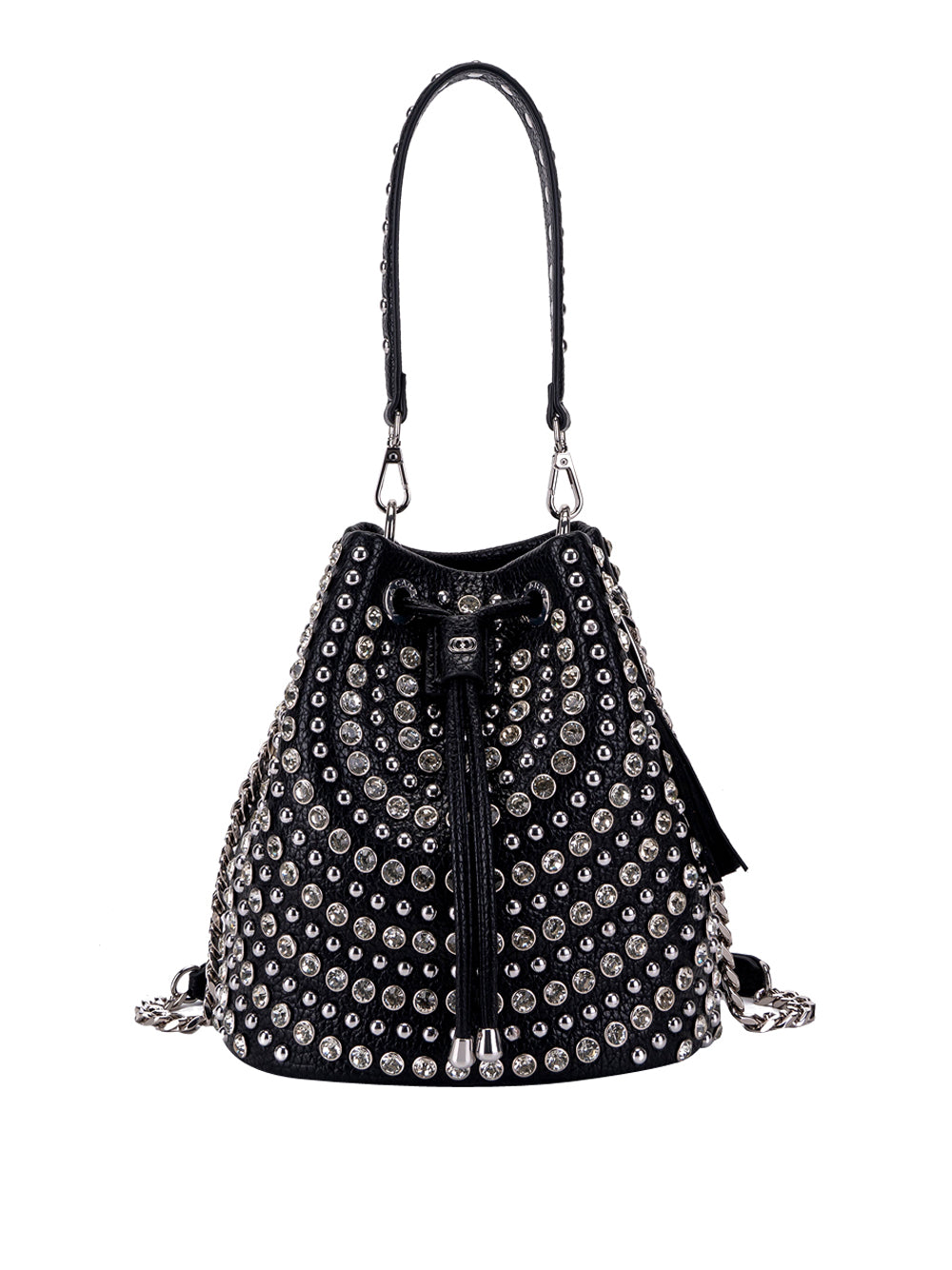 LA CARRIE Borsa a Secchiello con borchie Donna - Nero modello 152M-EM-307-TBS