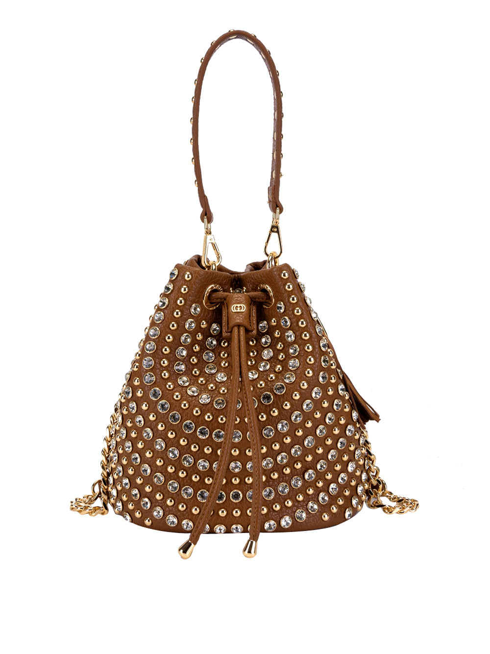 LA CARRIE Borsa a Secchiello con borchie Donna - Cuoio modello 152M-EM-307-TBS