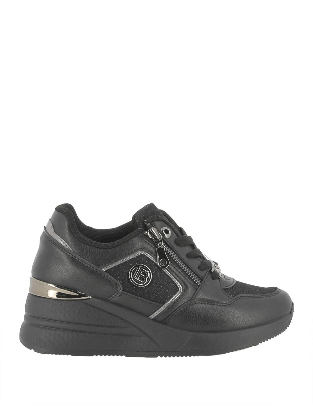 LAURA BIAGIOTTI Sneakers con zeppa Donna - Nero modello 9251