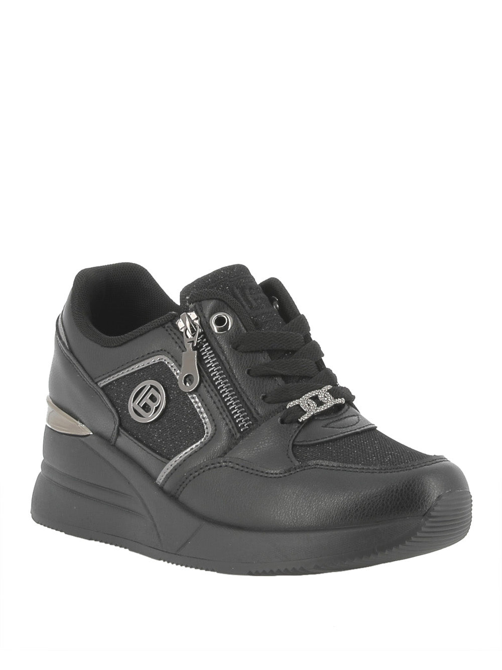 LAURA BIAGIOTTI Sneakers con zeppa Donna - Nero modello 9251