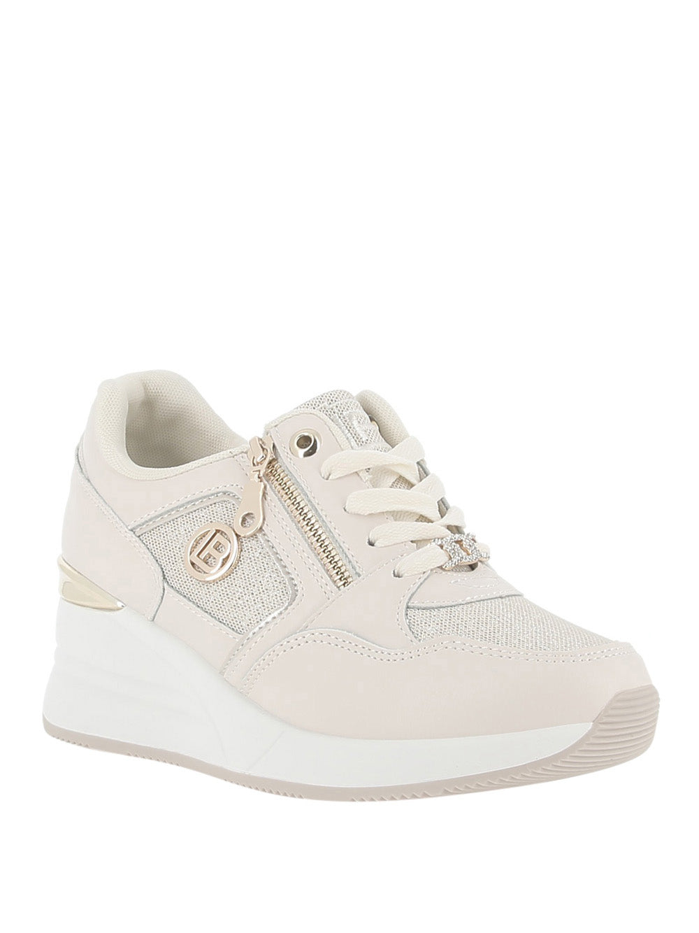 LAURA BIAGIOTTI Sneakers con zeppa Donna - Beige modello 9251