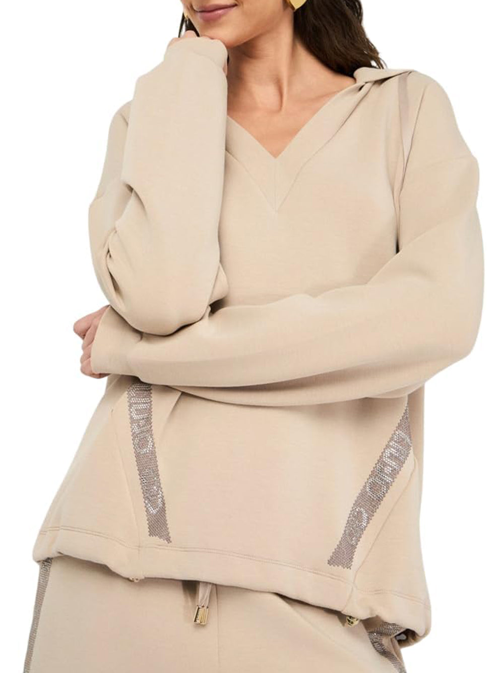 LIU.JO Felpa Donna - Beige modello TF5091J4616
