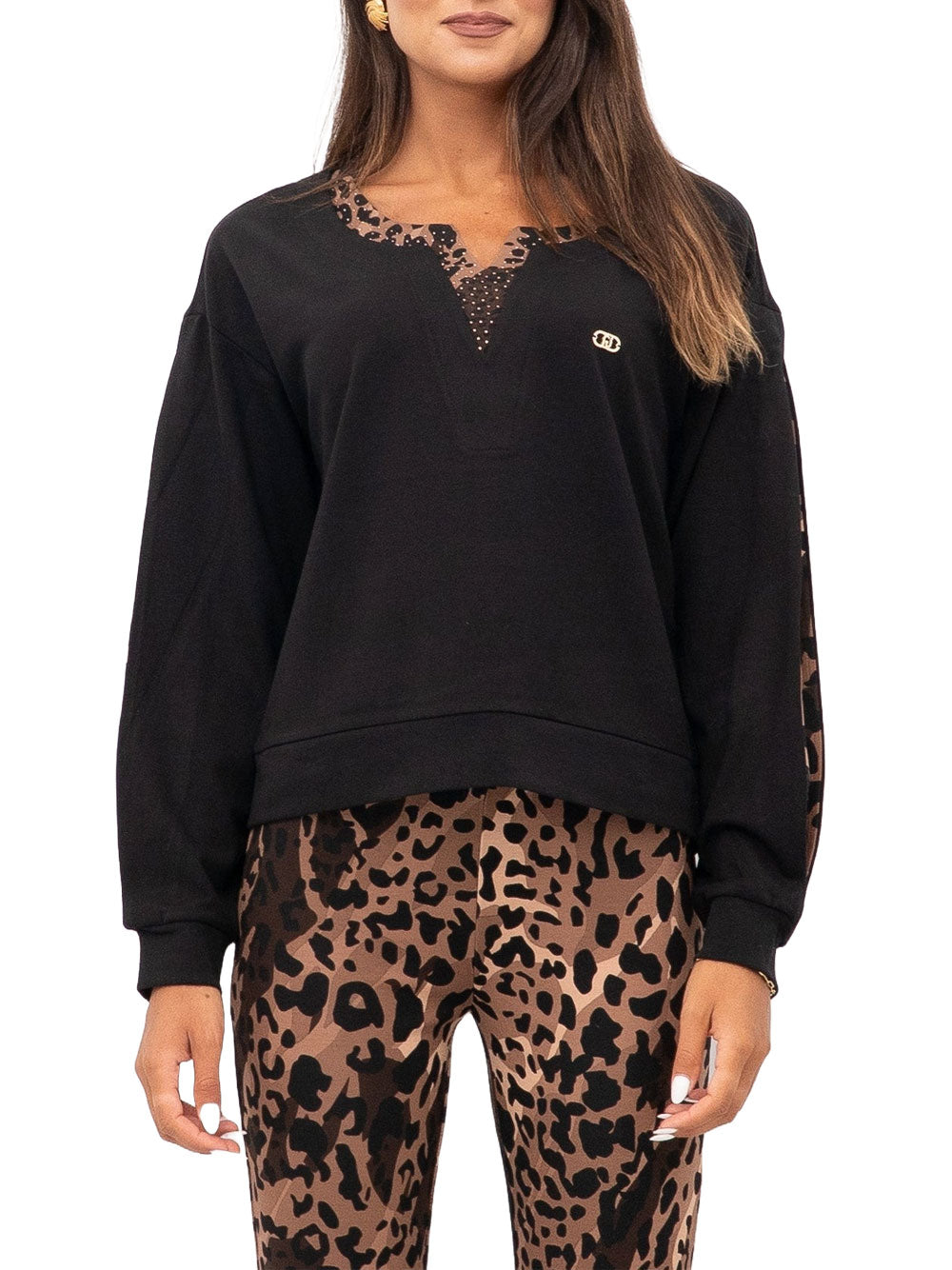 LIU.JO Felpa Donna - Nero modello TF5123JS182