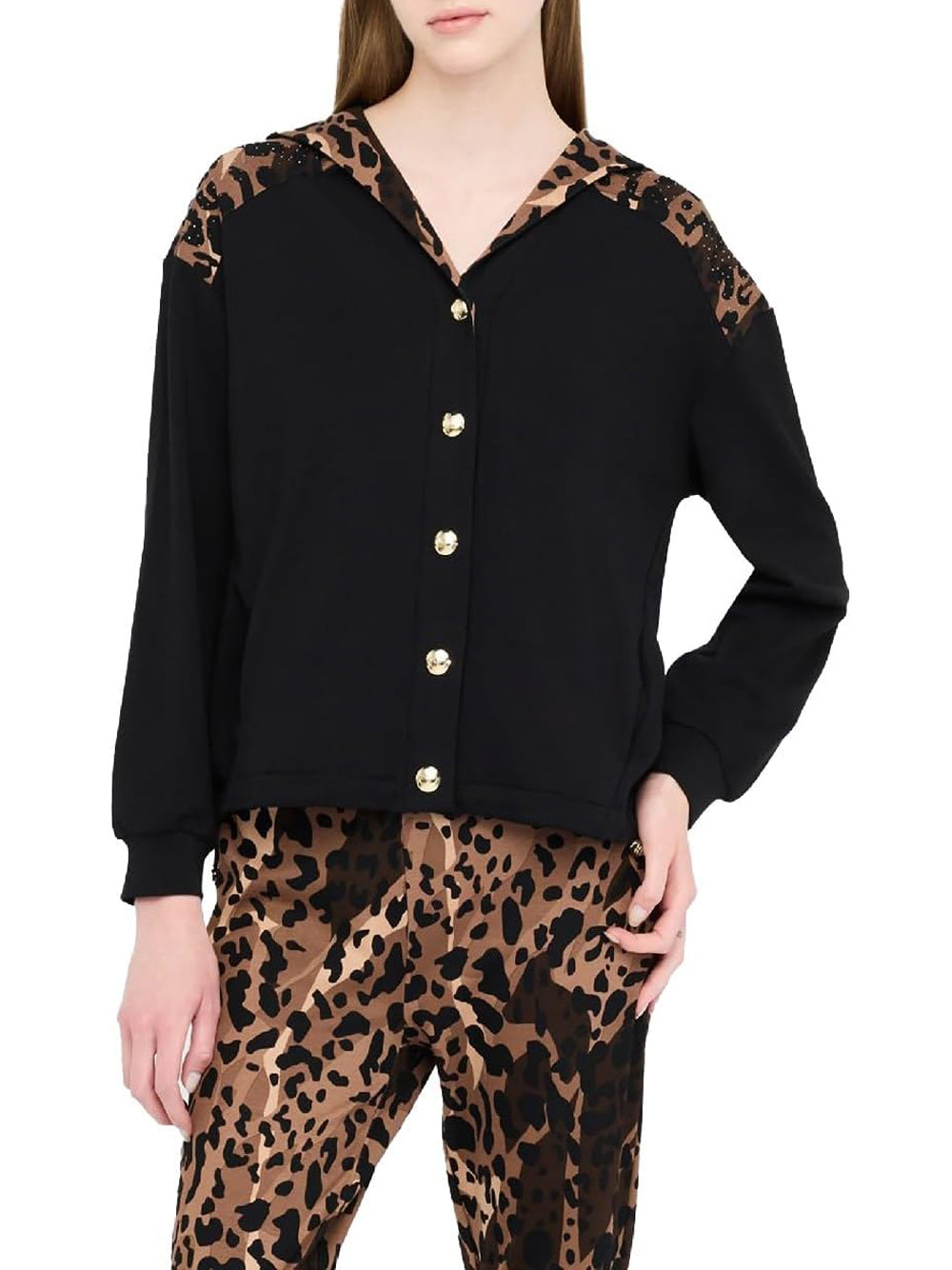 LIU.JO Felpa Donna - Nero modello TF5125JS182