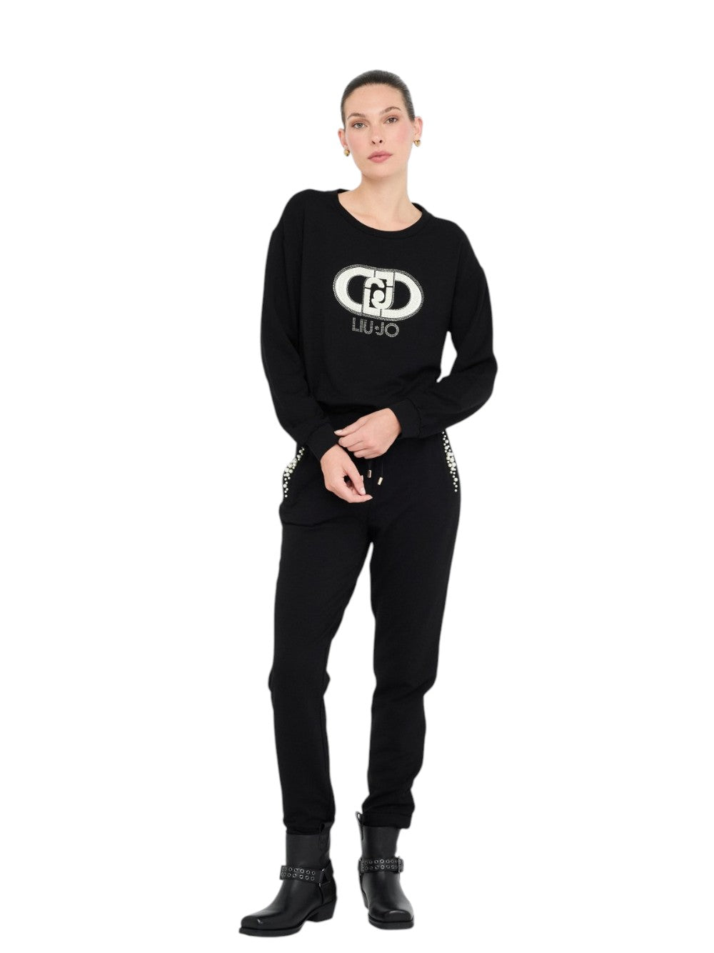 LIU.JO Pantalone Donna - Nero modello TF5155FS576