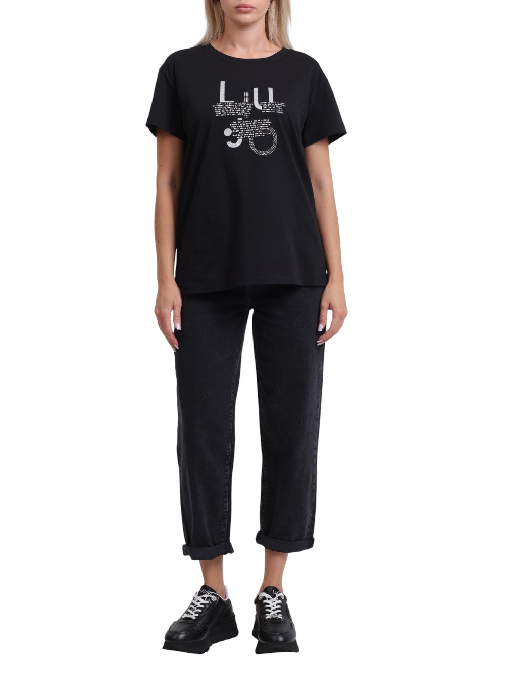 LIU.JO T-shirt Donna - Nero modello TF5279JS003