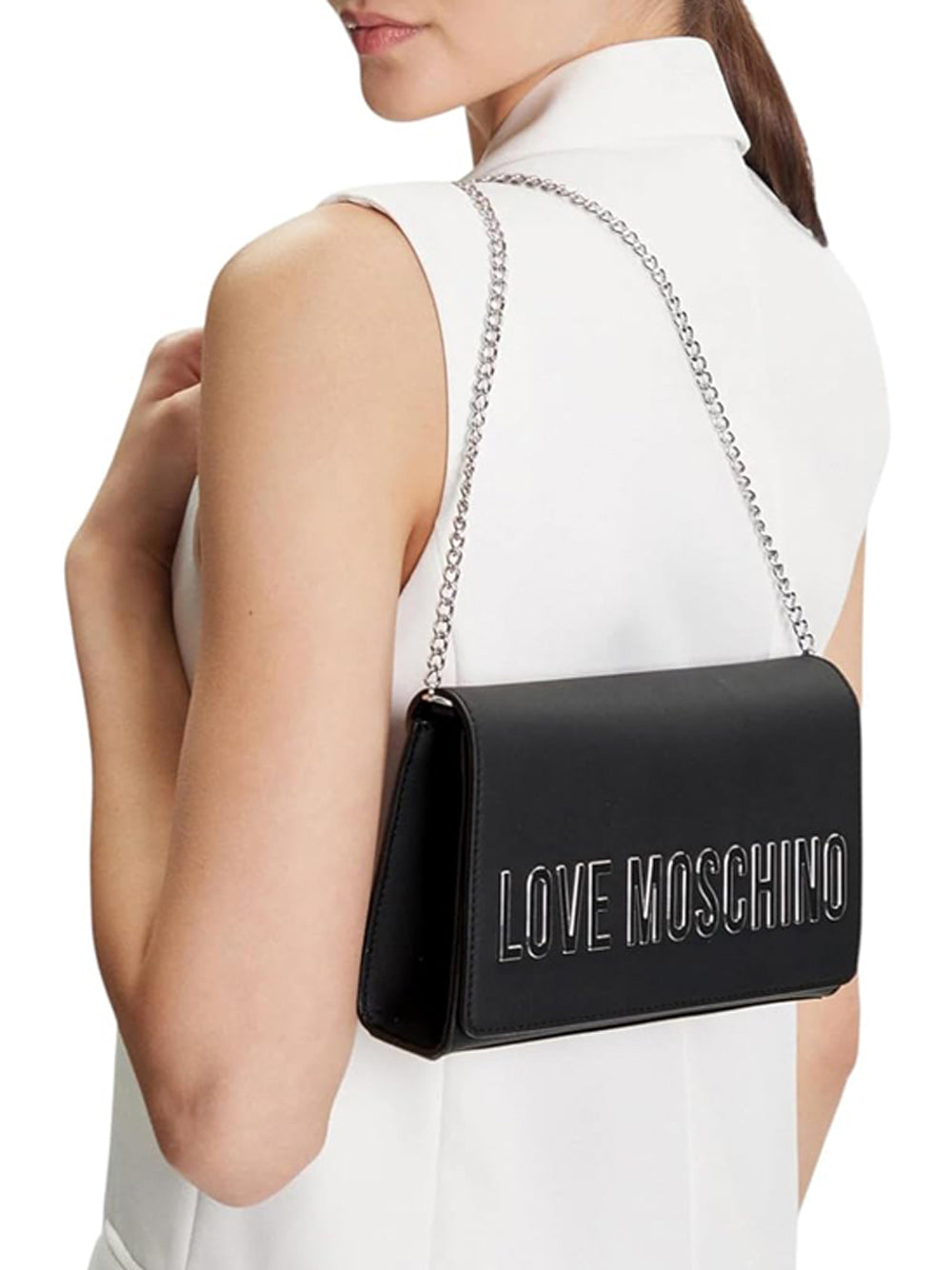 LOVE MOSCHINO Borsa a Tracolla Donna - Nero modello JC4103PP0NK