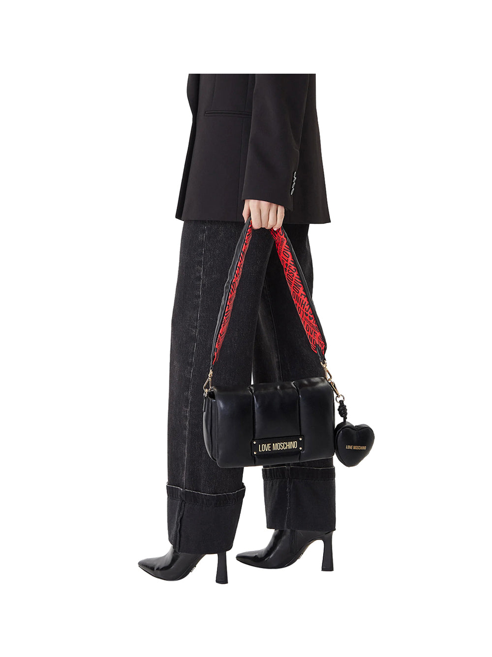 LOVE MOSCHINO Borsa a Tracolla Donna - Nero modello JC4318PP0NK