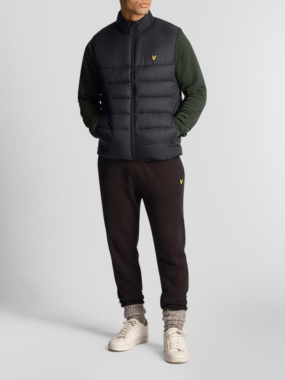 LYLE & SCOTT Giubbino Smanicato Uomo - Nero modello JK1231V