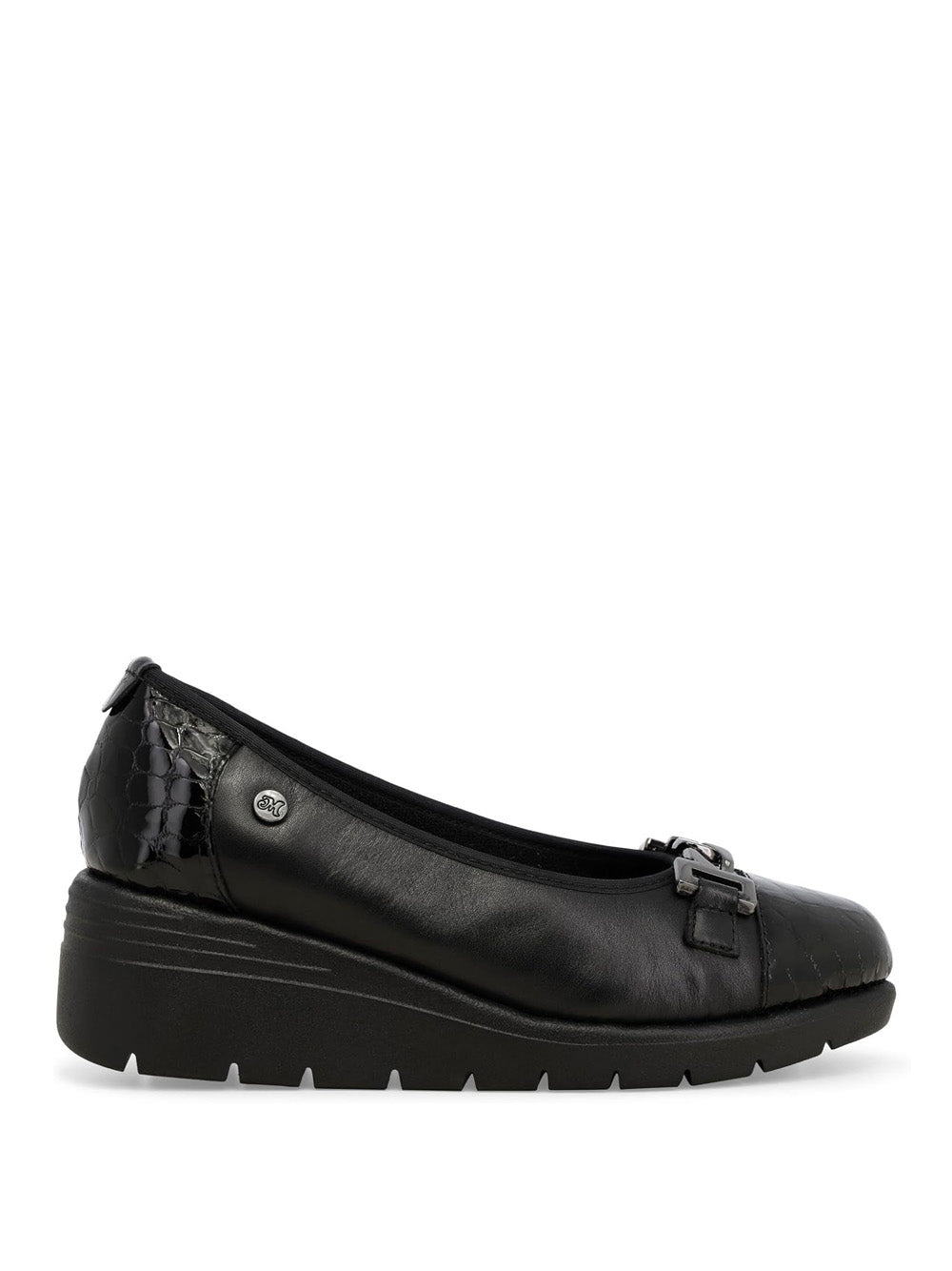 MELLUSO Mocassini con zeppa Donna - Nero modello K55281