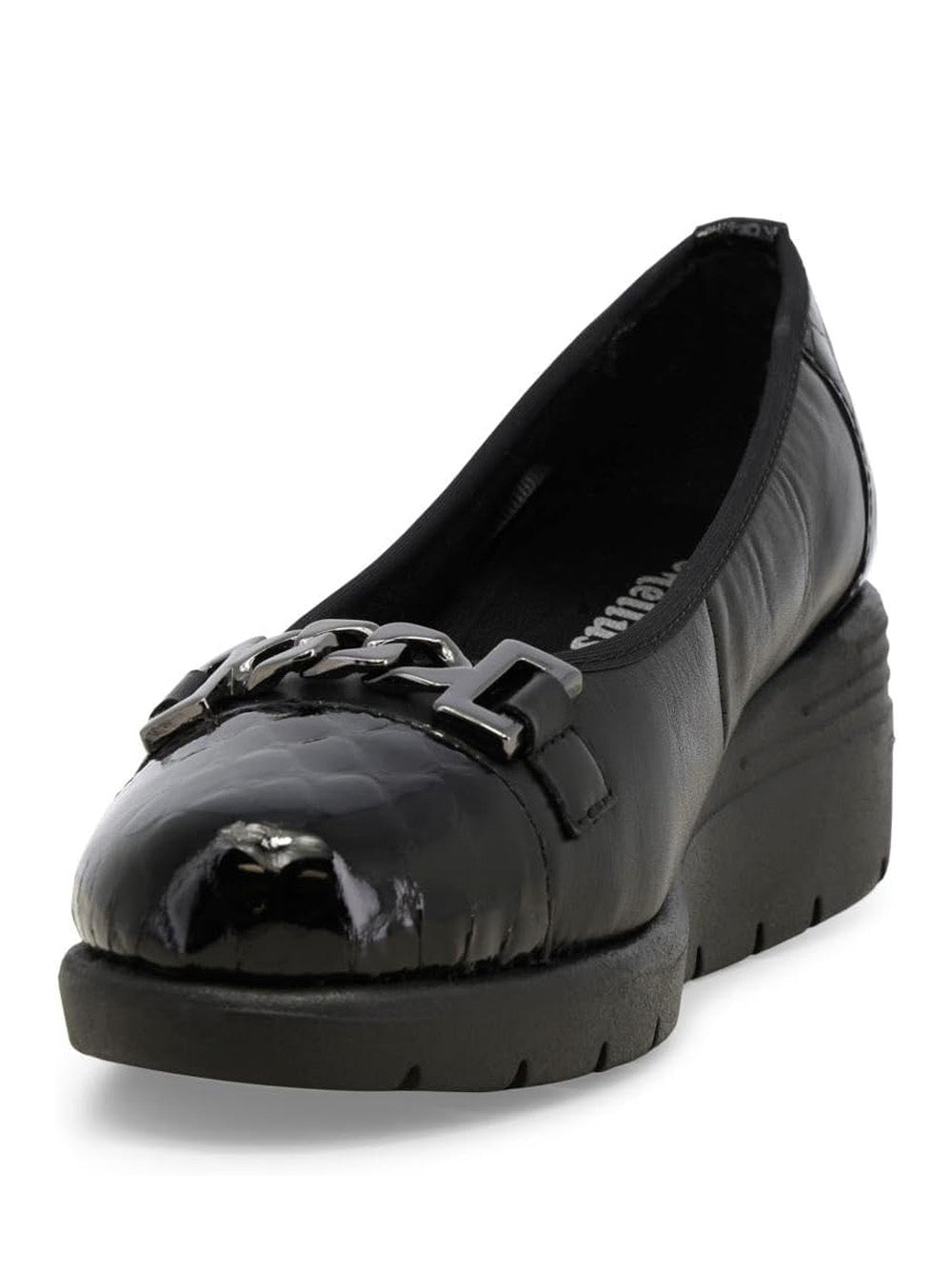 MELLUSO Mocassini con zeppa Donna - Nero modello K55281