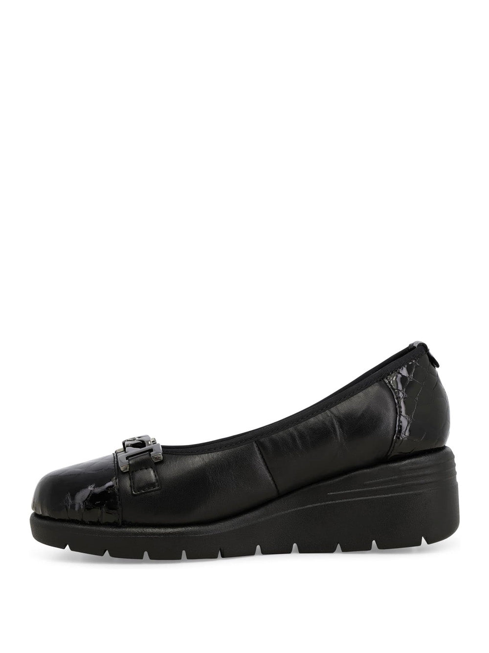 MELLUSO Mocassini con zeppa Donna - Nero modello K55281