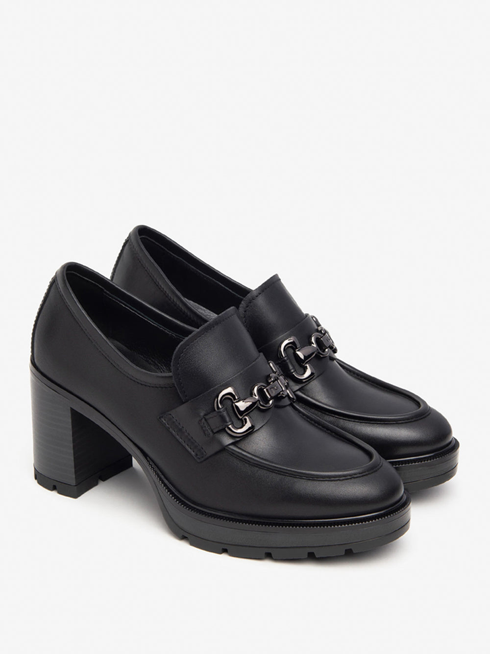 NERO GIARDINI Mocassini con tacco Donna - Nero modello I411432D