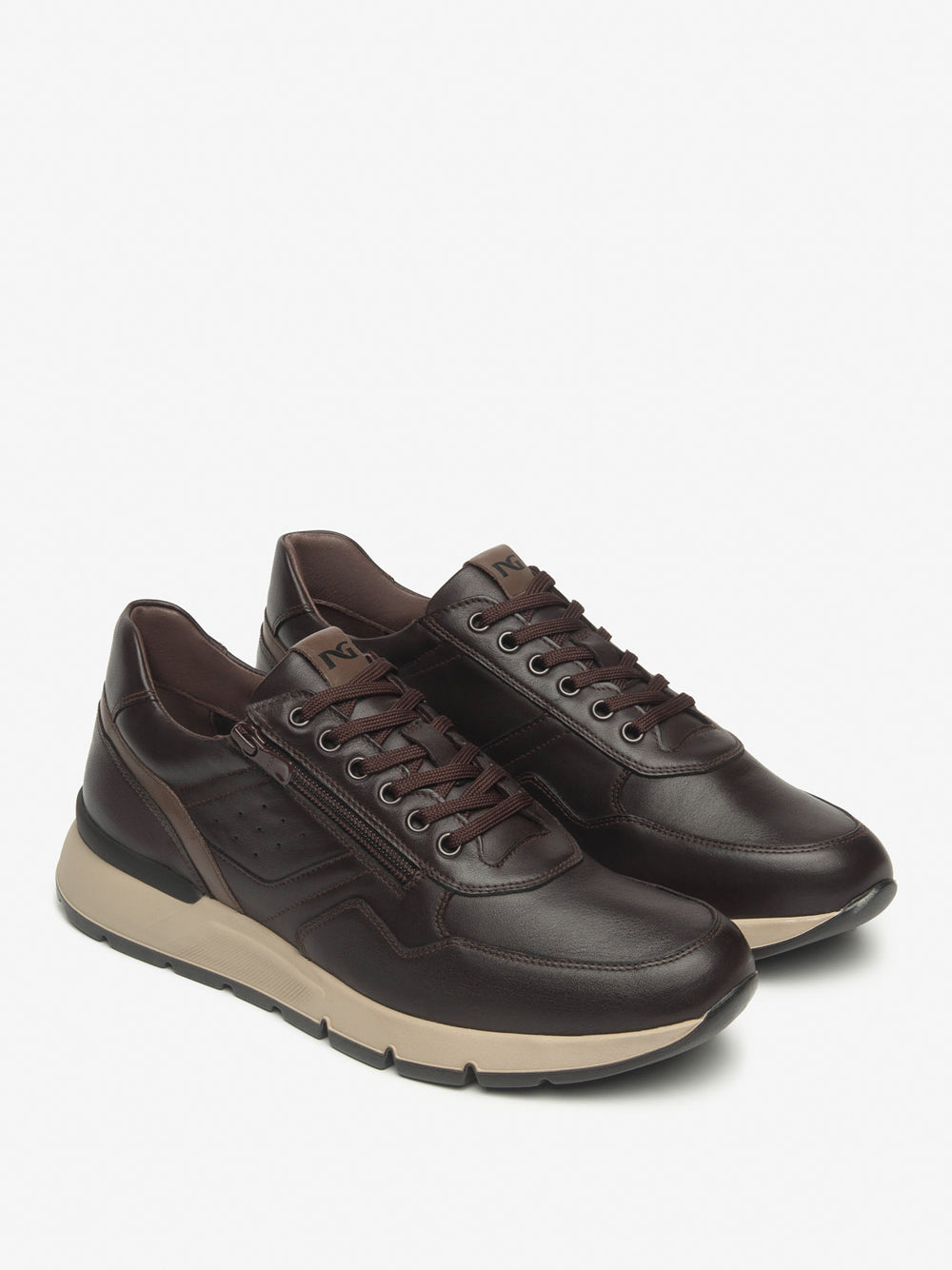 NERO GIARDINI Sneakers plantare estraibile Uomo - Marrone modello I500870U