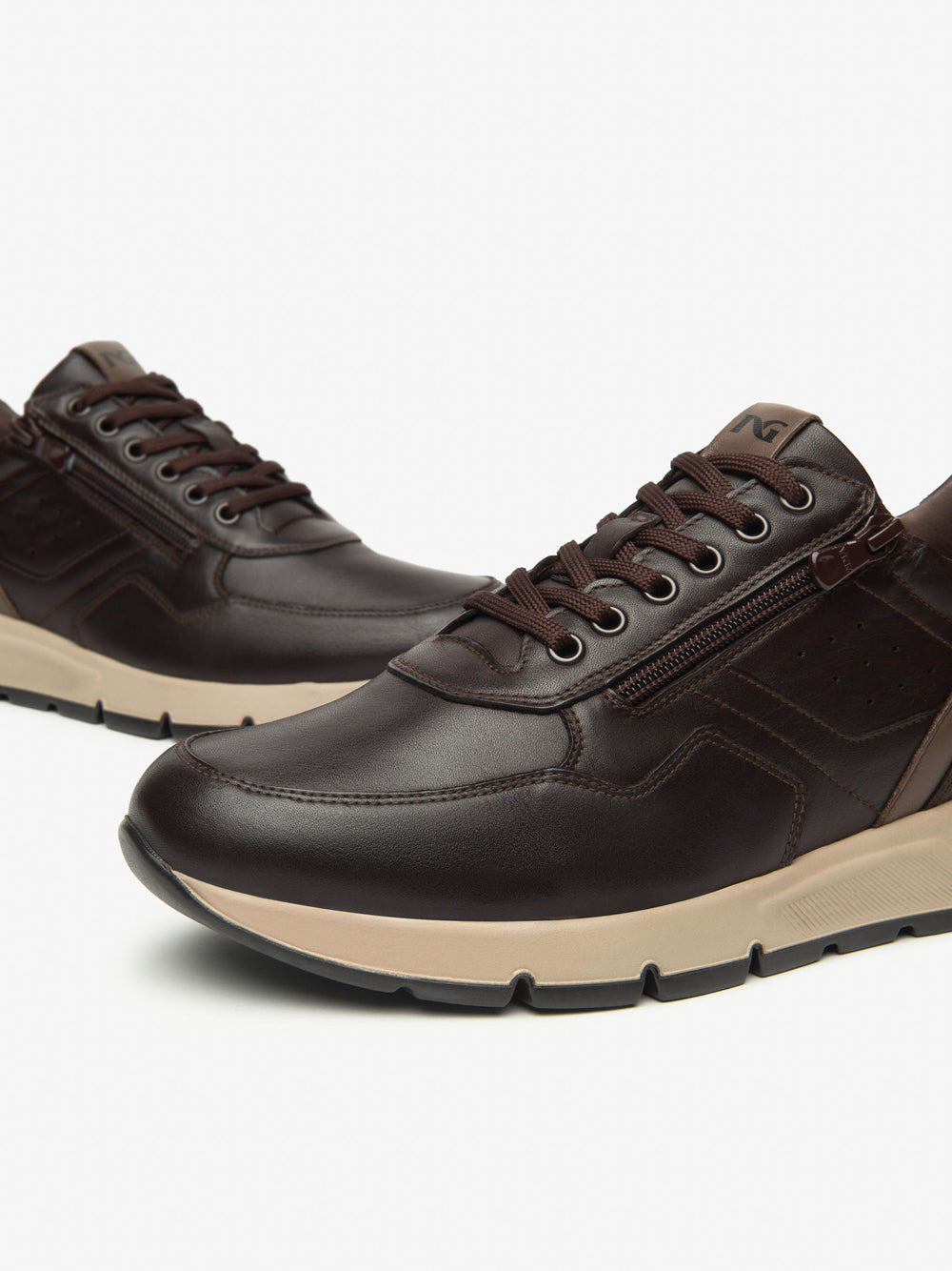 NERO GIARDINI Sneakers plantare estraibile Uomo - Marrone modello I500870U