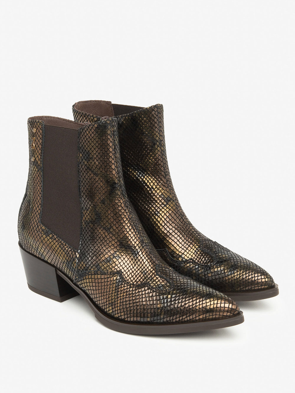 NERO GIARDINI Stivaletti texano Donna - Bronzo modello I513910D