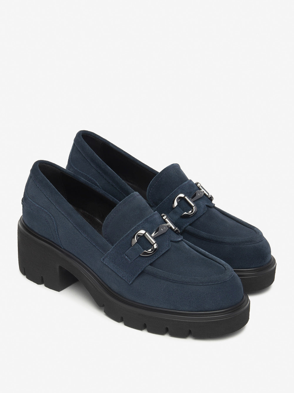NERO GIARDINI Mocassini con tacco Donna - Blu modello I513984D