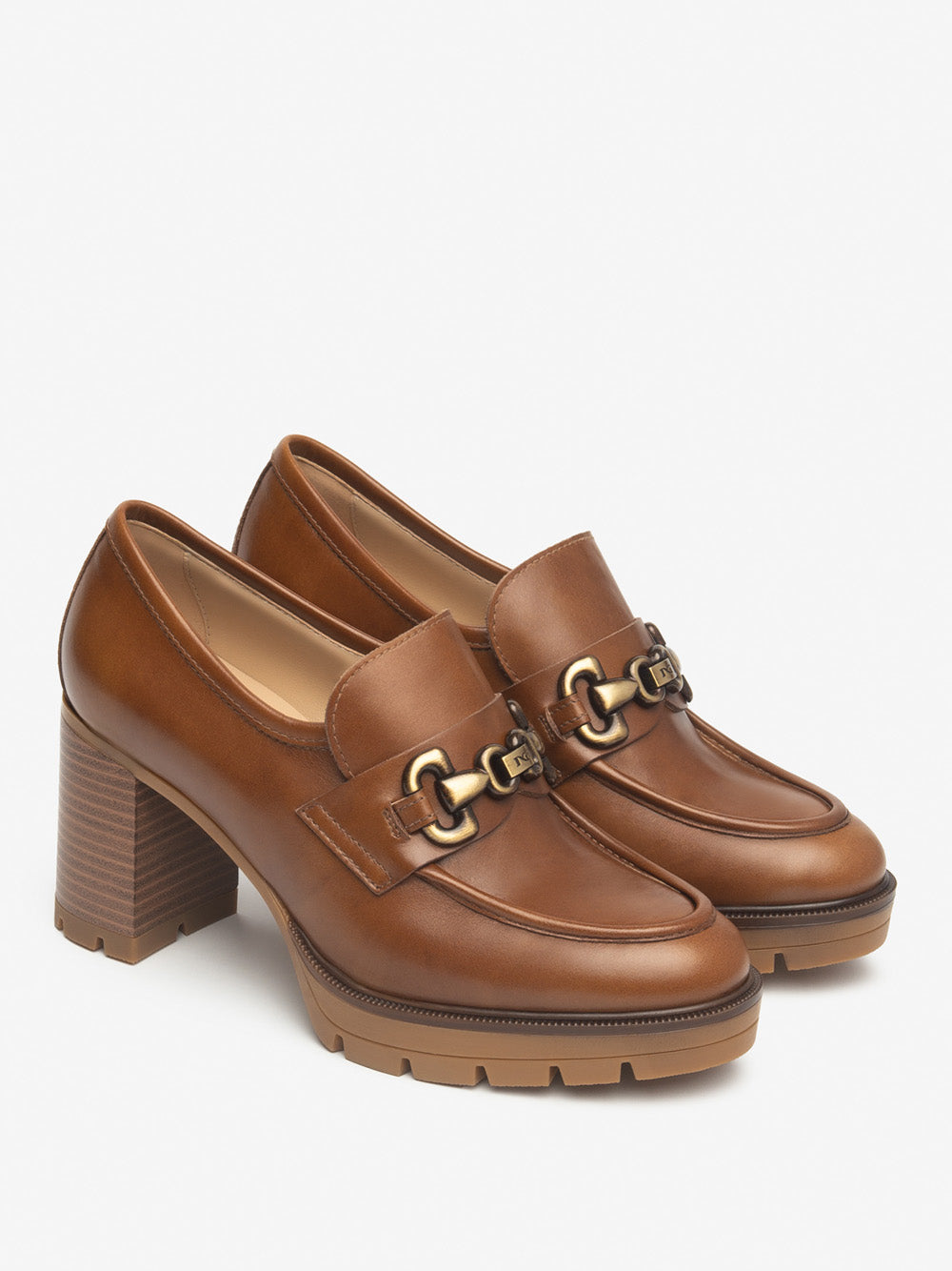 NERO GIARDINI Mocassini con tacco Donna - Cuoio modello I514030D