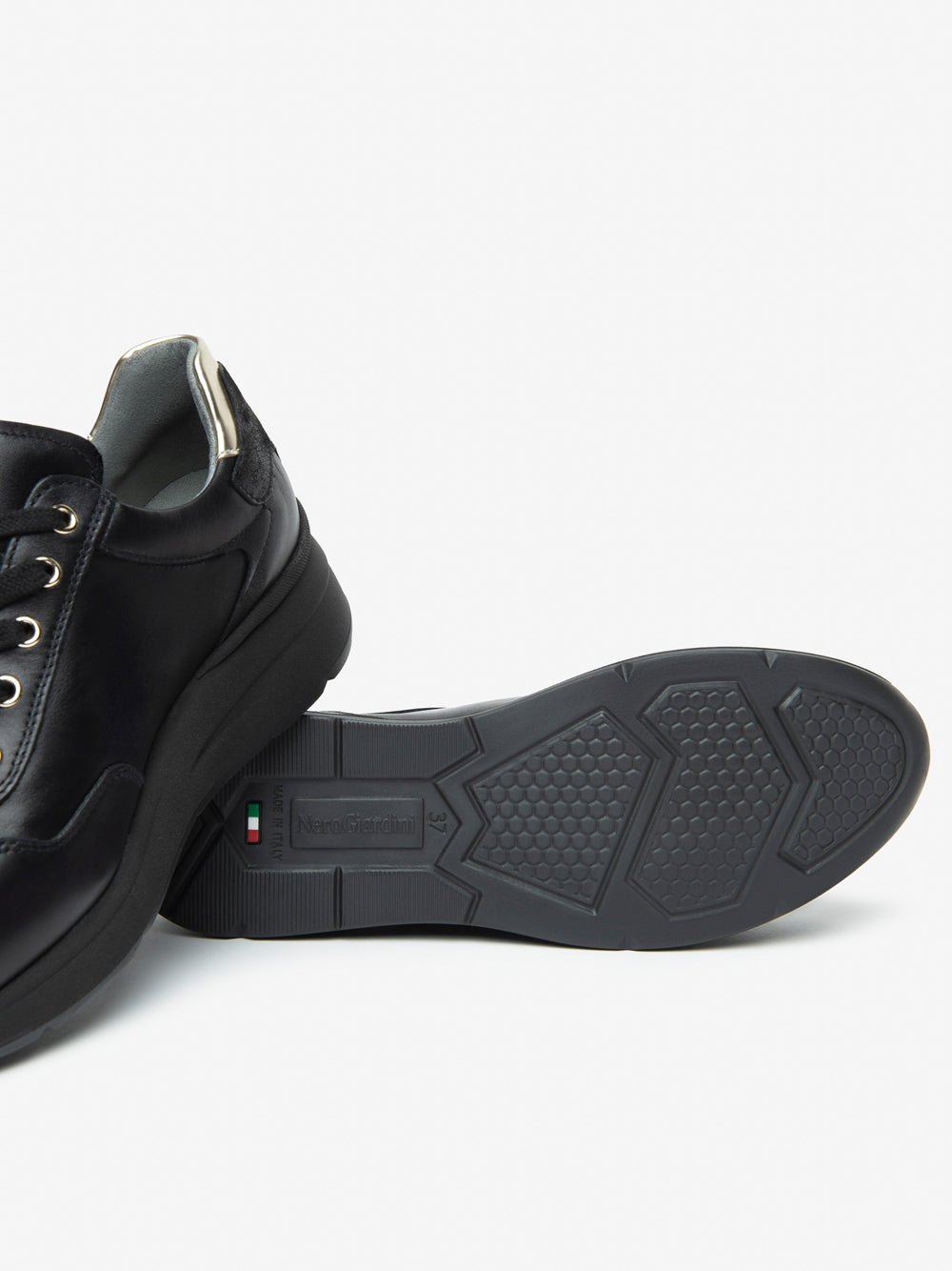 NERO GIARDINI Sneakers con zeppa Donna - Nero modello I514070D