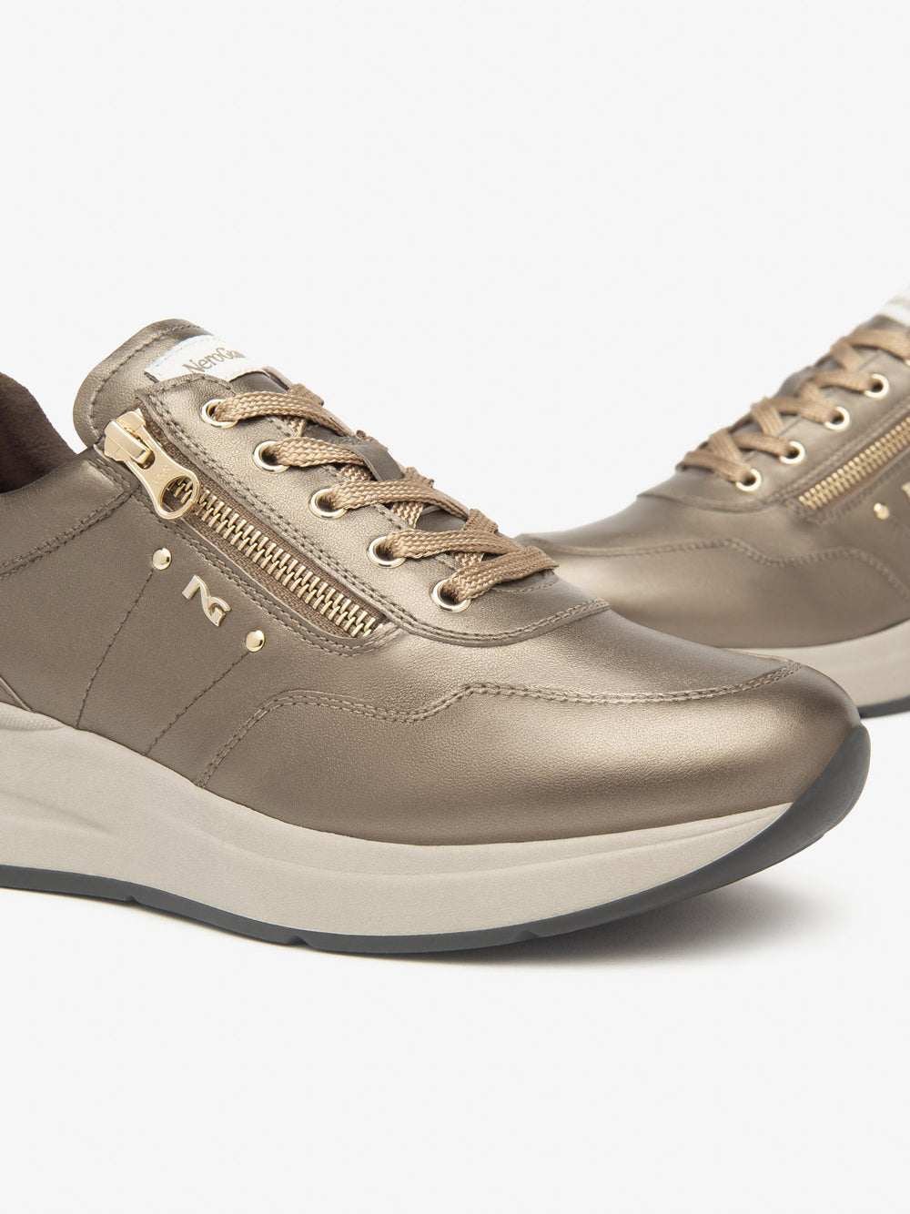 NERO GIARDINI Sneakers con zeppa Donna - Marrone modello I514070D