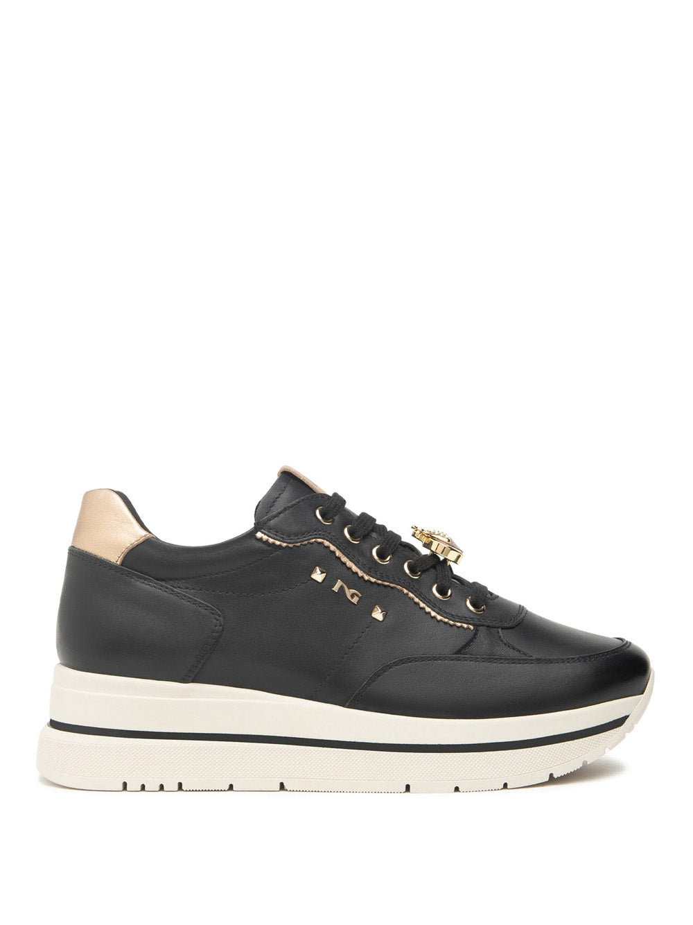 NERO GIARDINI Sneakers con zeppa Donna - Nero modello I514102D