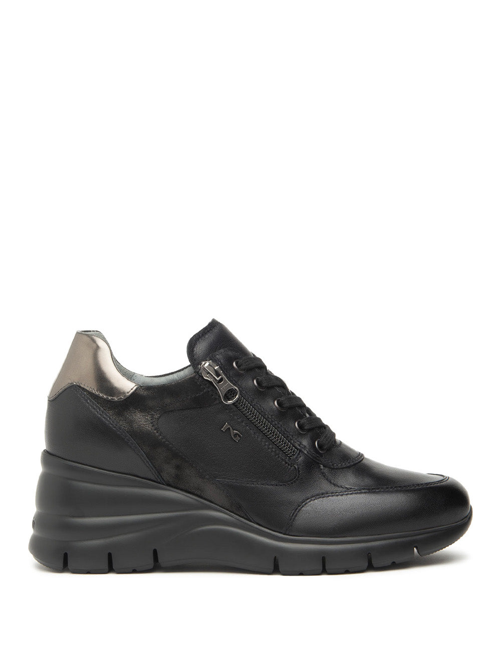 NERO GIARDINI Sneakers con zeppa Donna - Nero modello I514120D