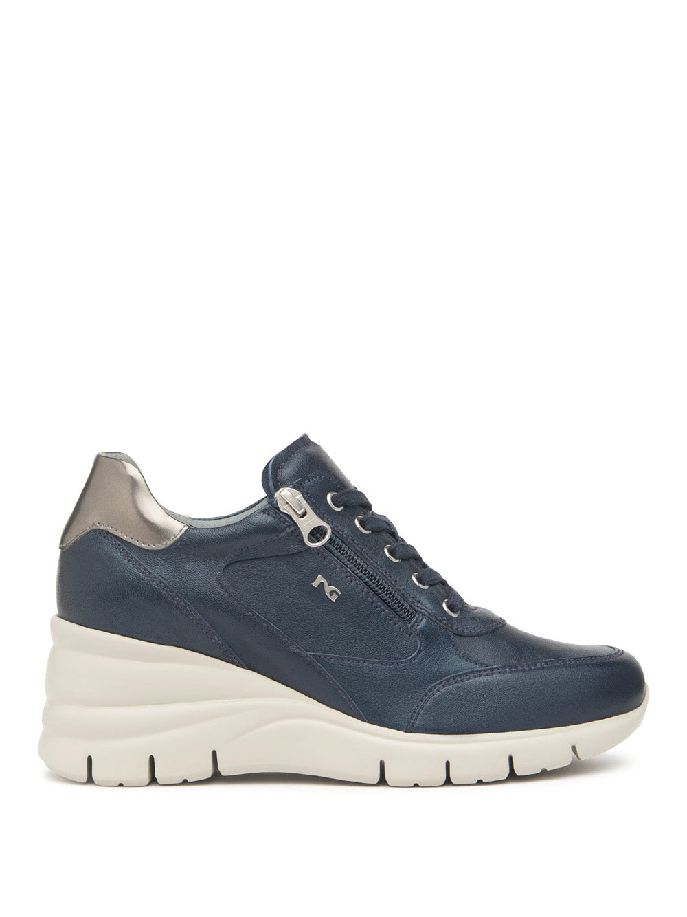 NERO GIARDINI Sneakers con zeppa Donna - Blu modello I514121D