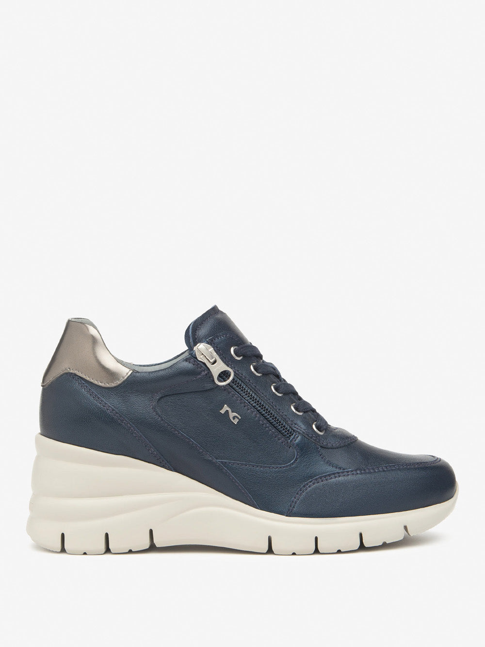 NERO GIARDINI Sneakers con zeppa Donna - Blu modello I514121D