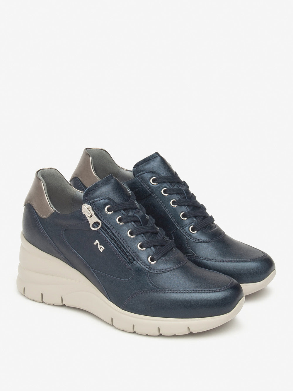 NERO GIARDINI Sneakers con zeppa Donna - Blu modello I514121D