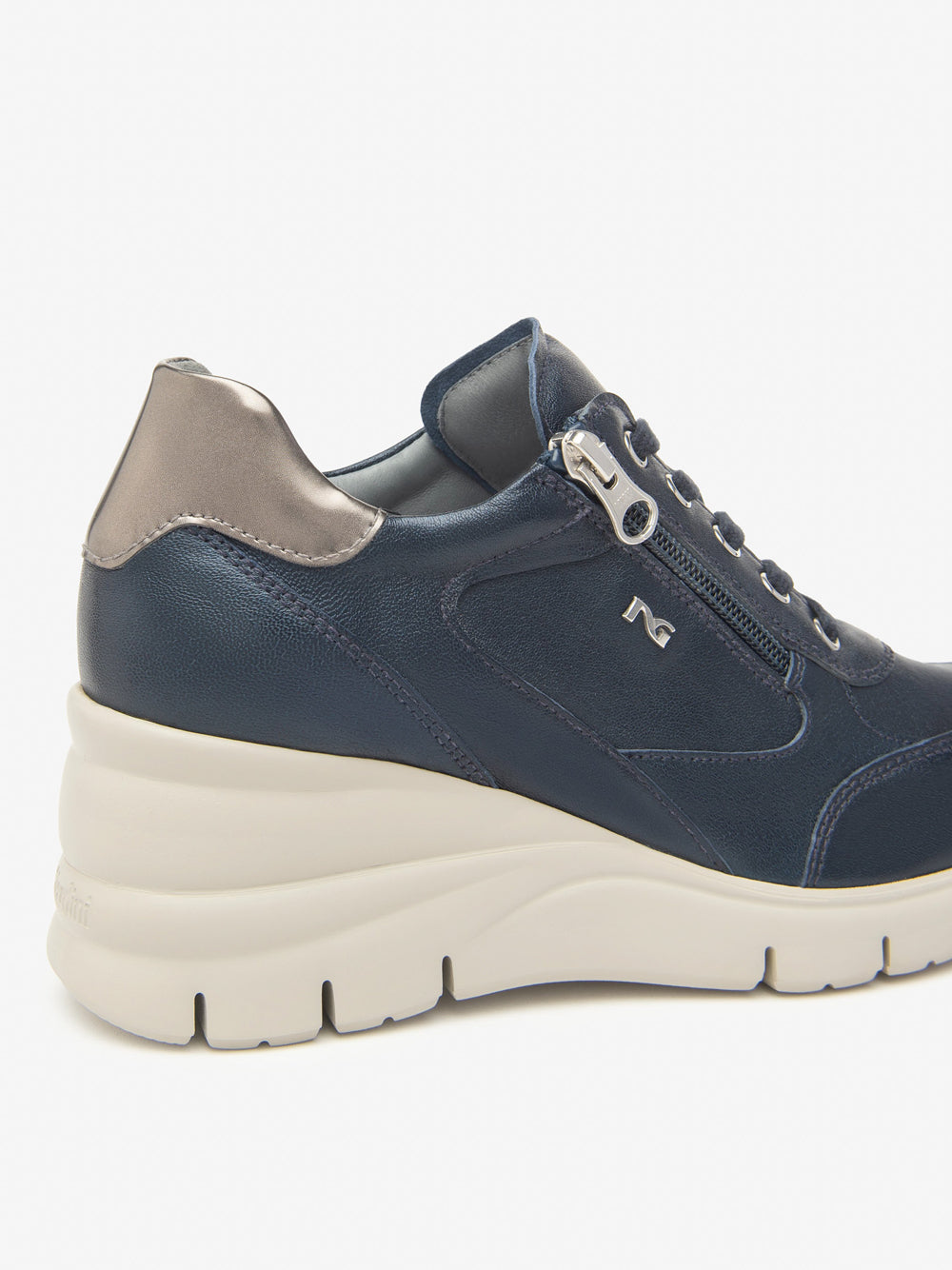 NERO GIARDINI Sneakers con zeppa Donna - Blu modello I514121D
