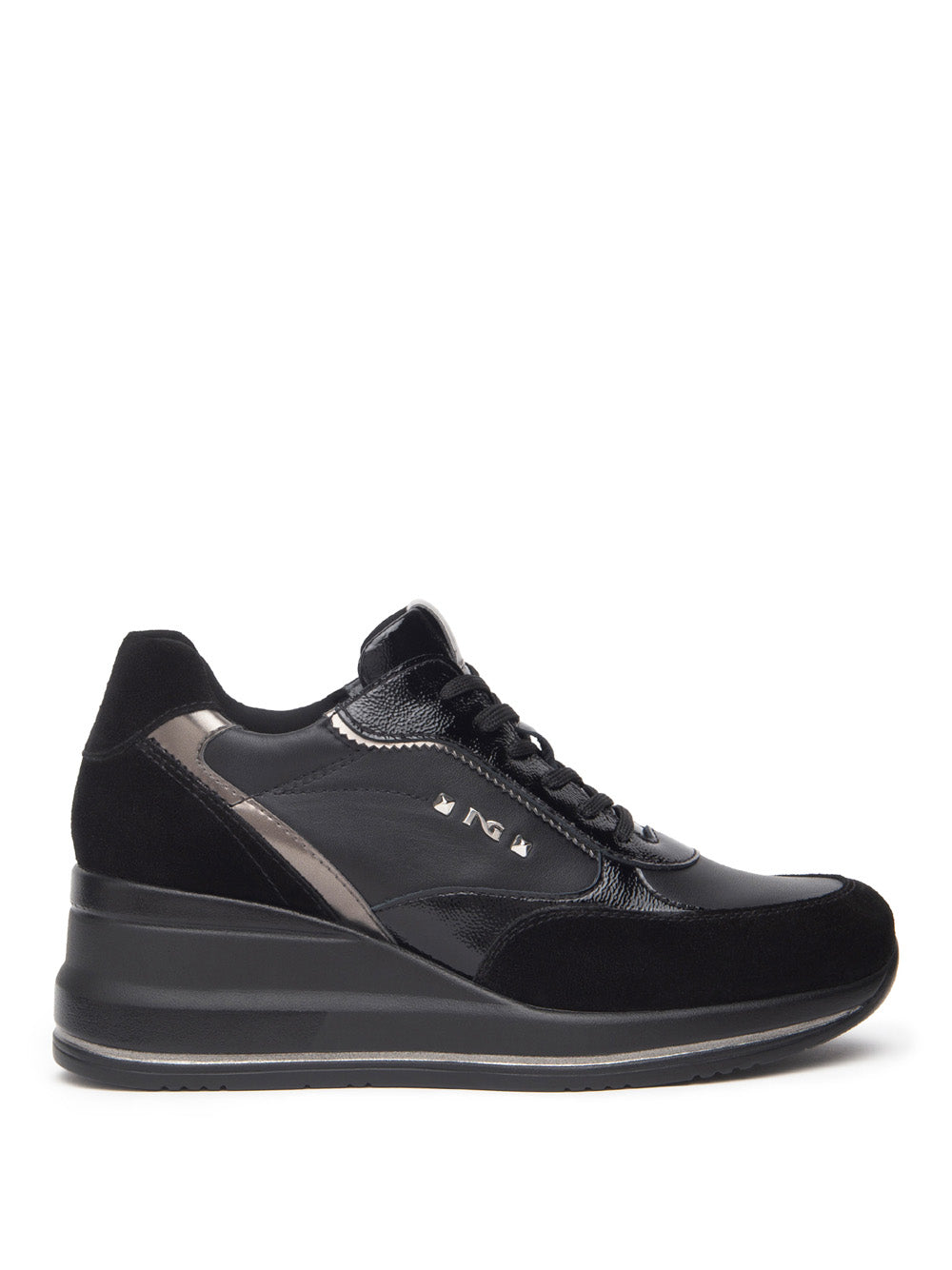 NERO GIARDINI Sneakers con zeppa Donna - Nero modello I514130D