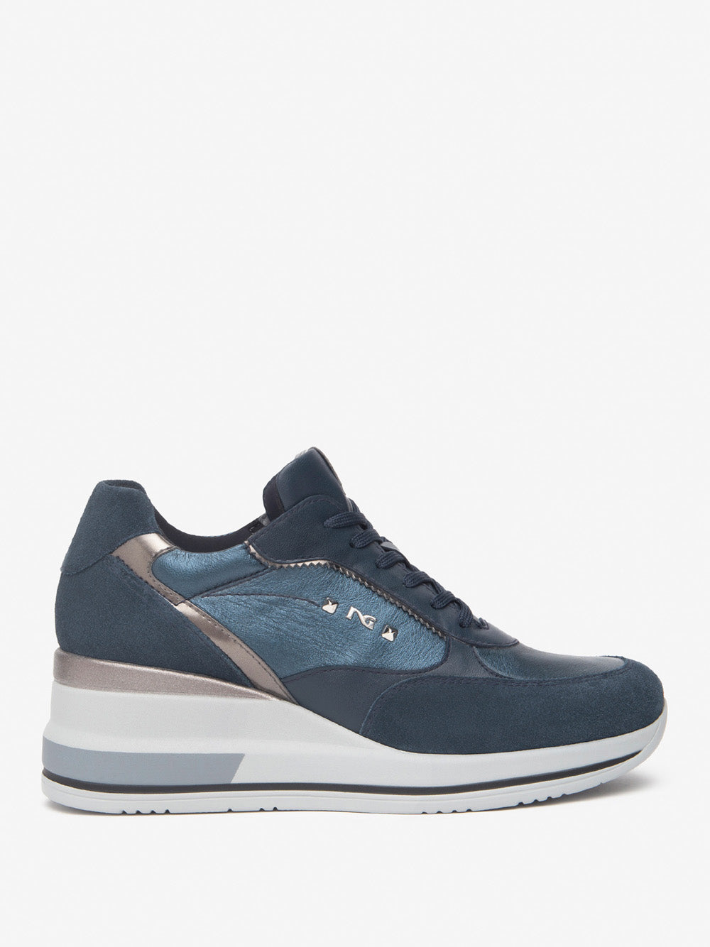 NERO GIARDINI Sneakers con zeppa Donna - Blu modello I514130D