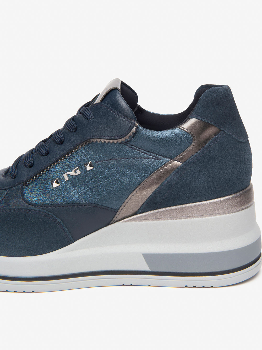 NERO GIARDINI Sneakers con zeppa Donna - Blu modello I514130D