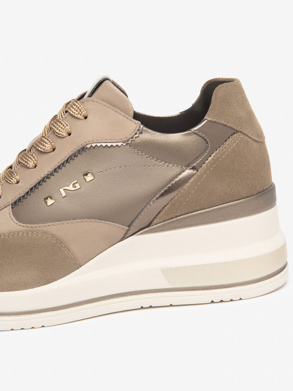 NERO GIARDINI Sneakers con zeppa Donna - Marrone modello I514130D