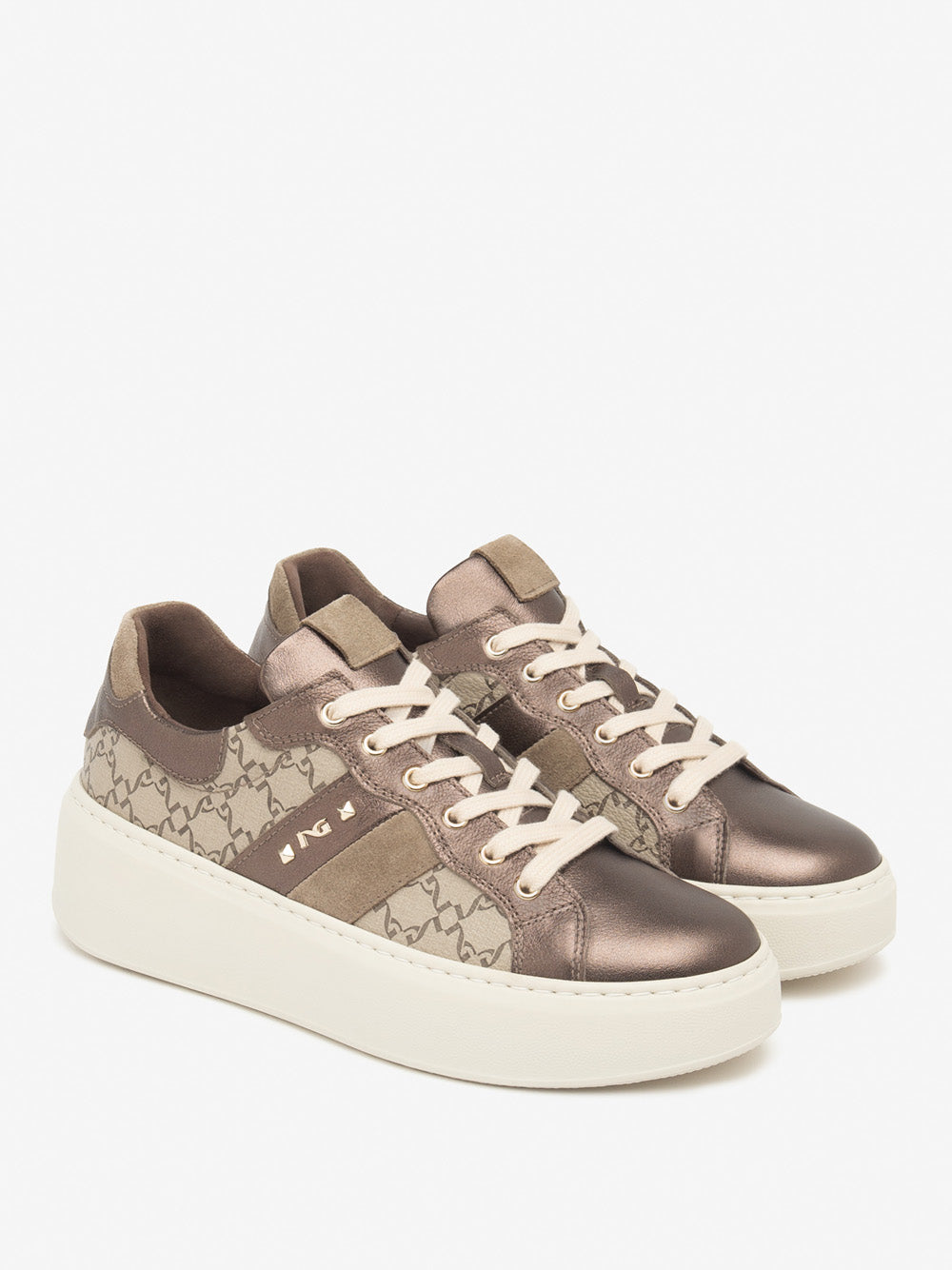 NERO GIARDINI Sneakers platform Donna - Testa di moro modello I514210D