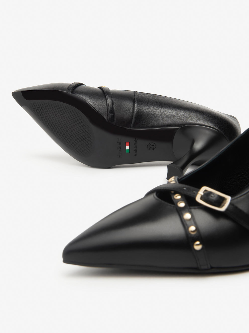 NERO GIARDINI Decollete con borchie Donna - Nero modello I514480DE