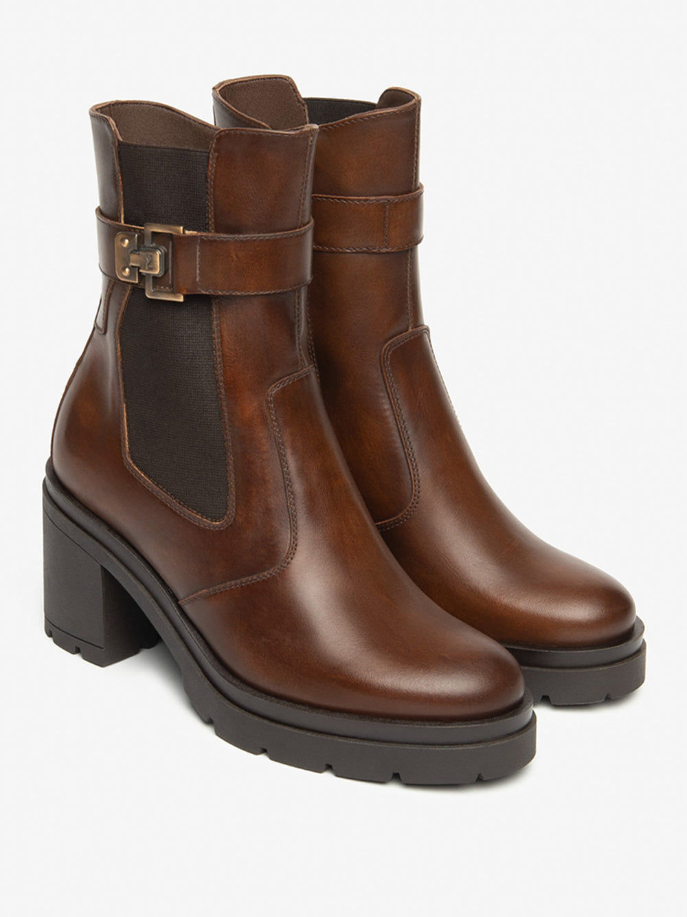 NERO GIARDINI Stivaletti con tacco Donna - Marrone modello I514791D