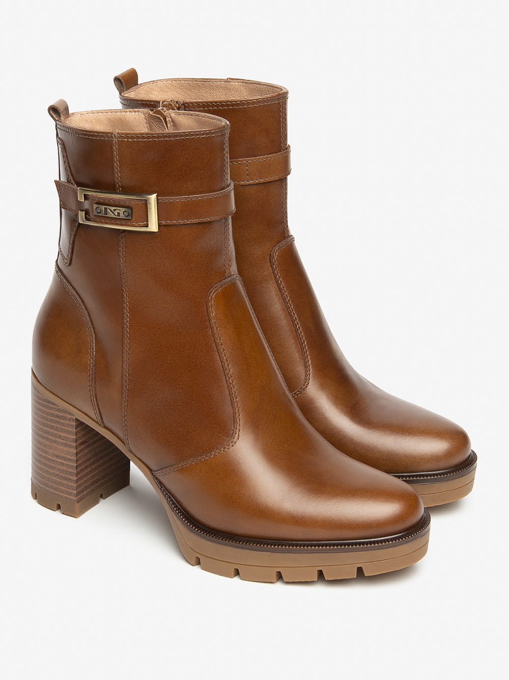 NERO GIARDINI Stivaletti con tacco Donna - Cuoio modello I514853D