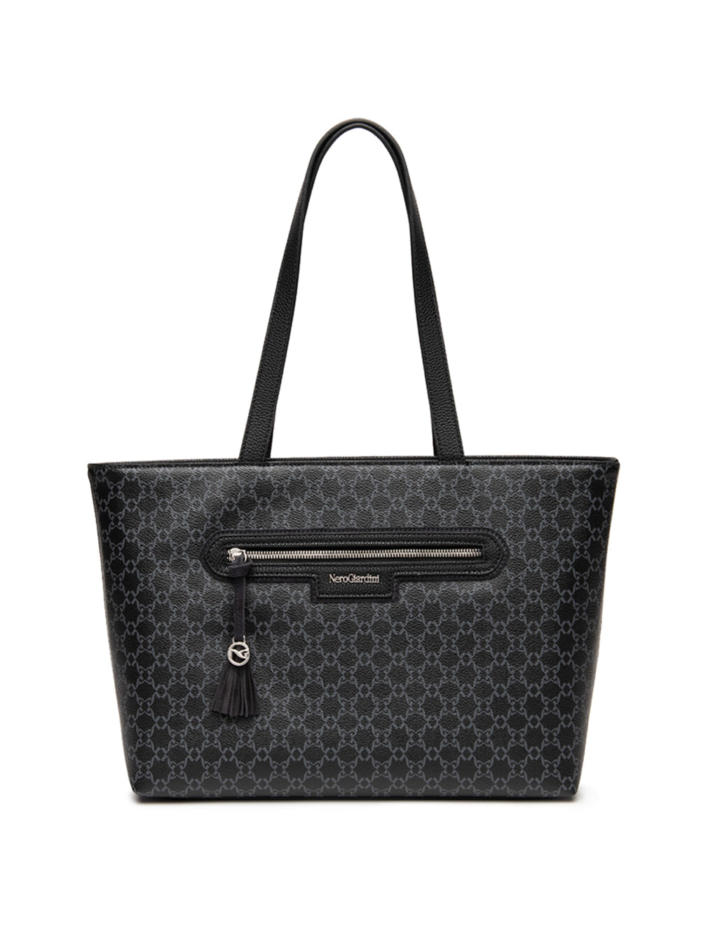 NERO GIARDINI Borsa Shopping logato Donna - Nero modello I544060D