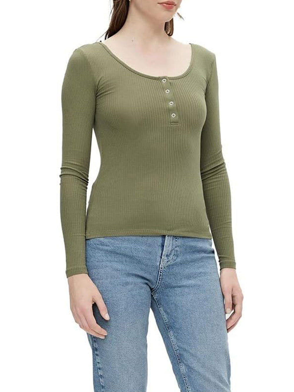 PIECES Top Donna - Verde modello 17101437