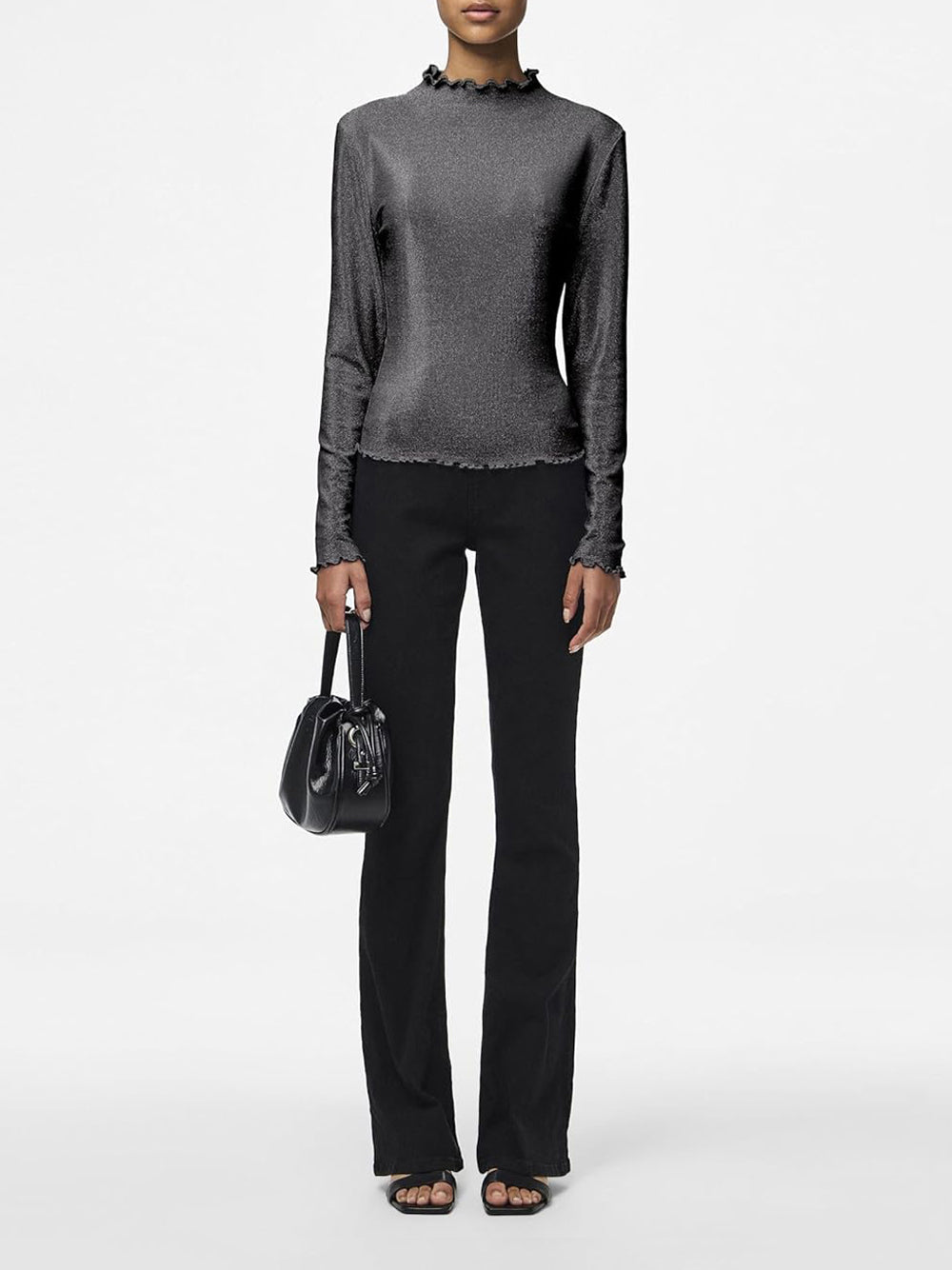 PIECES Top Donna - Nero modello 17143415